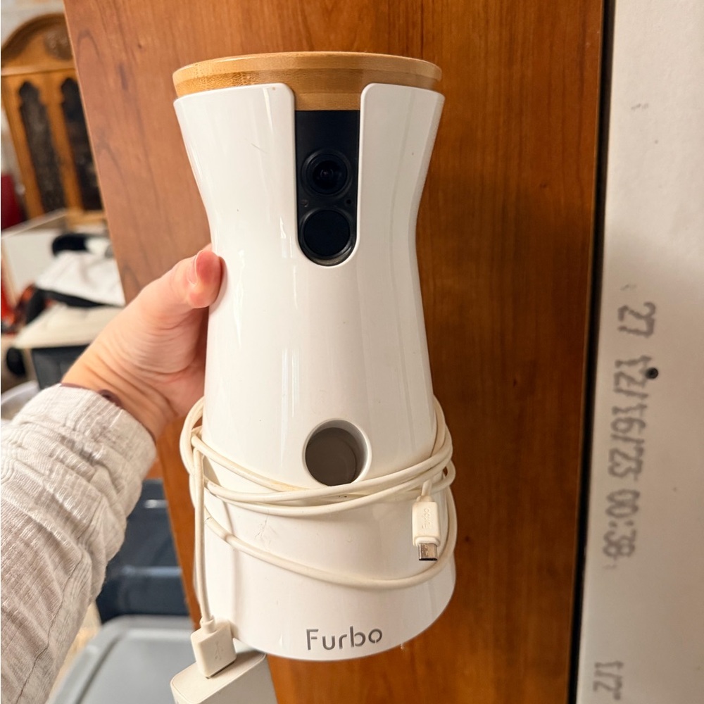 Furbo White Dog Camera with Treat Dispenser